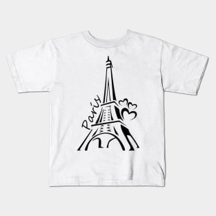 The Eiffel Tower Kids T-Shirt